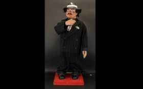 Shop Display Automaton Mid 20th Century animated display model in the form of a gangster in