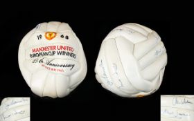 Manchester United Interest 25th Anniversary European Cup Winners Signed Football Collectors ball