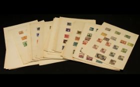 Around 70 Loose Pages Of Commonwealth Stamps None Very Recent And Better Noted For French