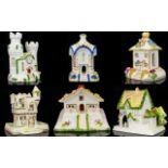 Coalport Collection of Bone China Handpainted Houses/Cottages Six (6) in Total. To include: 1.