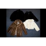 A Collection Of Vintage Mink Evening Jackets Four in total to include blonde mink shawl collar