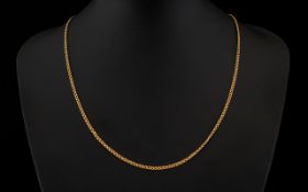 Antique 15ct Gold Fancy Link Chain Total length, 19 inches, weight 5.3 grams, 15ct gold tag.