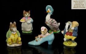 Beswick Collection of Beatrix Potter Figures Five (5) in Total. Comprises: 1.