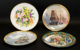 A Collection Of Sixteen Wedgwood/Bradford Exchange Boxed Cabinet Plates All in original slip cases