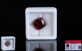 Natural Ruby Loose Gemstone With GGL Certificate/Report Stating The Ruby To Be 9.