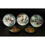 Collection of Boxed Oriental Plates by Master Artisan Zhao Huimin,