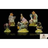 Royal Albert Collection of Beatrix Potter Figures Six (6) in Total. Comprises: 1.