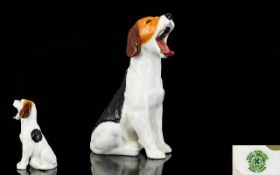 Royal Doulton 'Yawning Beagle' Figure Very good condition, height, 4 inches,