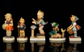 A Collection of Five German Hummel Figures.