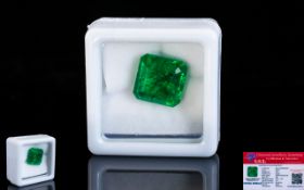 Natural Emerald Loose Gemstone With GGL Certificate/Report Stating The Emerald To Be 7.