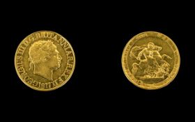 1817 George III Full Sovereign Please see accompanying image for grading