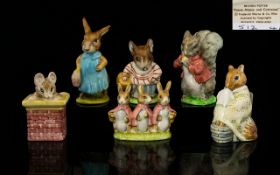 Beswick Collection of Beatrix Potter Figures Six (6) in Total. Comprises: 1.