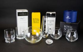 A Collection Of Boxed Glassware Items To include Dartington tumblers, boxed Gin Copa glass,