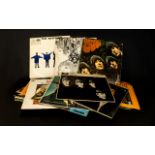 Beatles Interest Four Vinyl Albums To include 'With The Beatles' PMC 1206, 'Rubber Soul' PMC 1267,