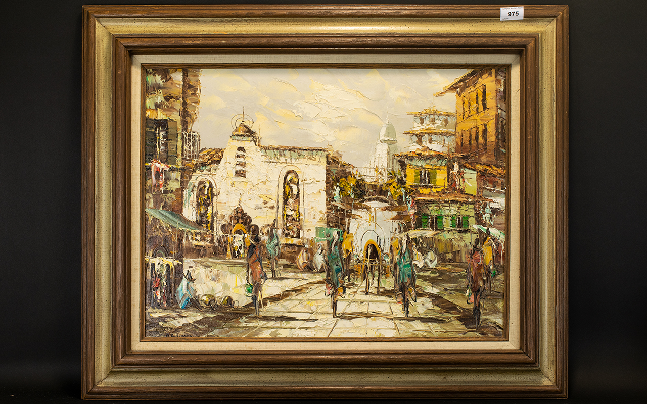 Original Impasto Oil On Canvas Depicting