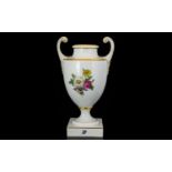A German Furstenberg Porcelain Urn Vase