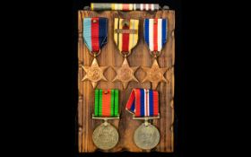 WWII Interest Military Plaque With Five