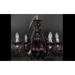 Contemporary Five Branch Chandelier Orna