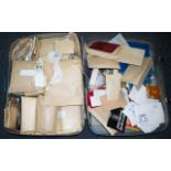 A Large Suitcase Full Of Stamp Paraphern