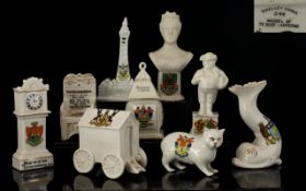 A Good Collection of Crested Ware Pieces