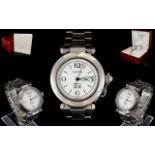 Gents Cartier Pasha Stainless Steel Auto