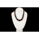 Cherry Amber Coloured Antique Bead Neckl