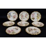 A Collection Of Eight Royal Worcester Ca