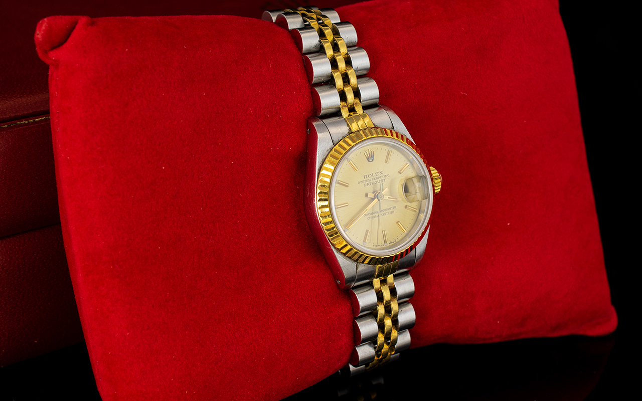 Rolex - Ladies Oyster Perpetual 18ct Gol - Image 2 of 5