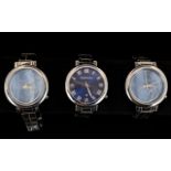 Three Stainless Steel Fashion Watches By