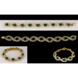 Emerald And Diamond Bracelet, articulate