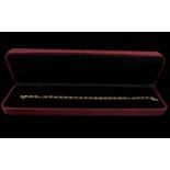 A 14 ct Diamond Tennis Bracelet Set with