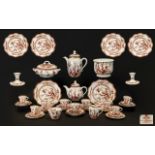 Coalport Indian Tree Coral Pattern Part Coffee And Dinner Service Each piece stamped to base,