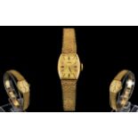 Tudor Rolex Ladies 9ct Gold Cocktail Watch Fully hallmarked to clasp,