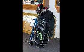 Golfing Interest - Callaway Golf Bag Containing Various Clubs. To Include Ben Sayers M7 Series.