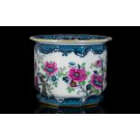 Losol Ware Burslem Chinoiserie Pattern Jardiniere Decagon form planter with transfer printed