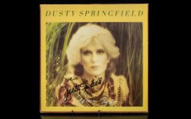 Dusty Springfield Autograph on LP Sleeve & Record. Please see photographs.