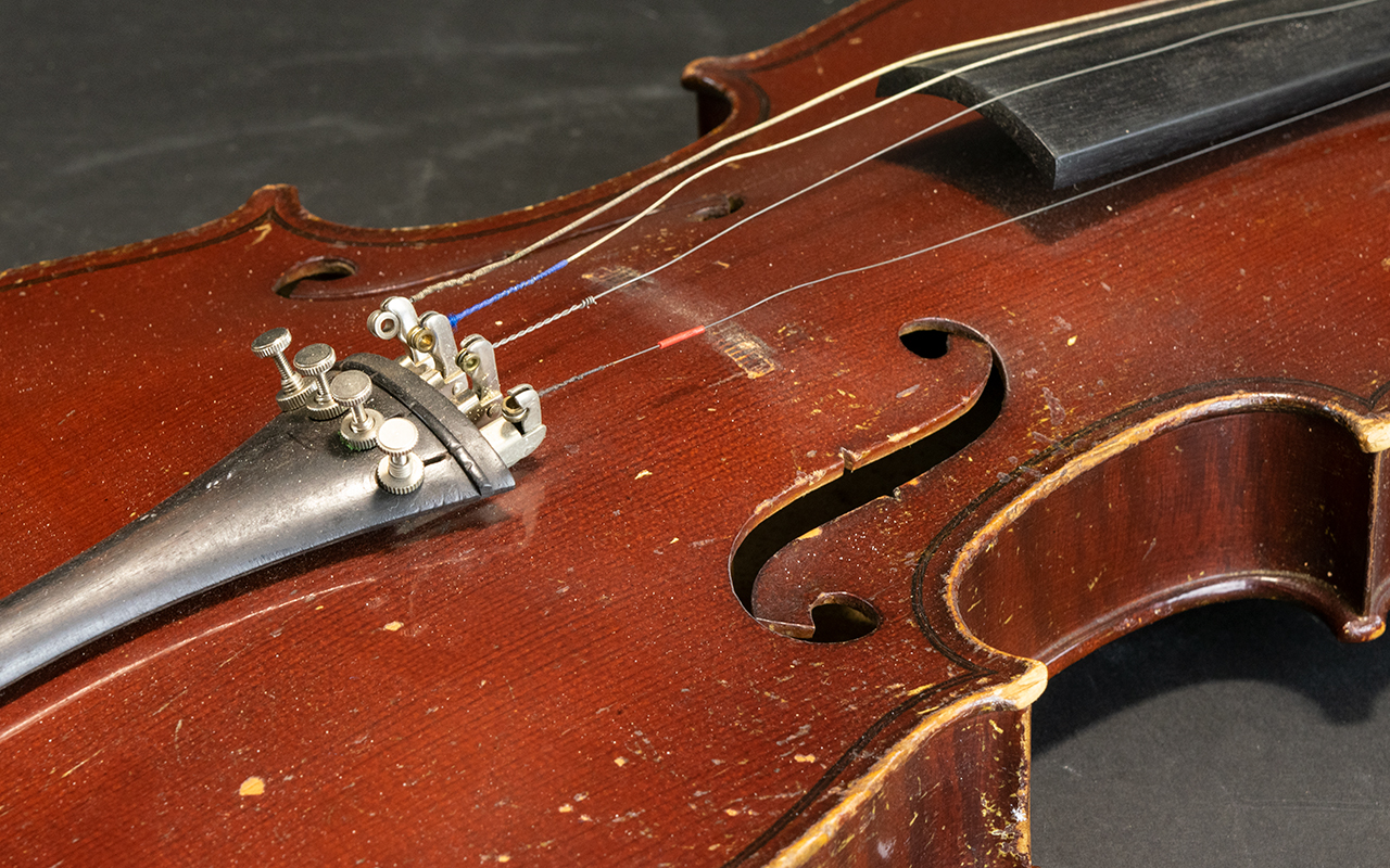 A German Violin By Hermann Dolling Junior Bearing label to interior, - Bild 2 aus 5