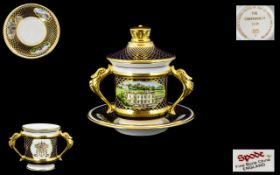 Spode - Fine Quality Hand Painted Chocolate Cup Known As The ' Greenwich Cup ' Ltd to 500 Pieces,