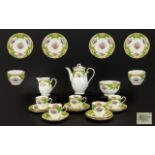 Crown Staffordshire Late 19th/Early 20th Century Part Tea Set In 'Togo' Pattern Comprising 29