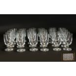 Aeronautic Concorde Interest A Box Of 48 Conran Crystal Wine Glasses Designed And Manufactured