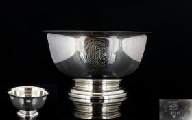 Paul Revere American Silversmith Sterling Silver Reproduction Bowl of a Good Quality and
