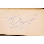 A Small Autograph Book Containing various signatures to include Ken Platt, Hilda Baker,