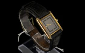 Must De Cartier Wristwatch Silvered dial with black chapter ring fully stamped to case - 6 81006