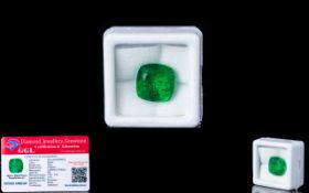 Natural Emerald Loose Gemstone With GGL Certificate/Report Stating The Emerald To Be 8.