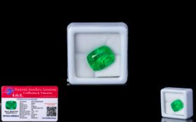 Natural Emerald Loose Gemstone With GGL Certificate/Report Stating The Emerald To Be 8.