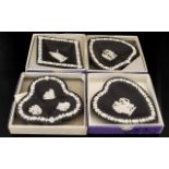 Wedgwood Black Jasper Card Suite Dishes all in original boxes and in excellent condition. Please see