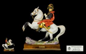 Royal Worcester Superb and Impressive Hand Painted Porcelain Figures of Napoleon Bonaparte,