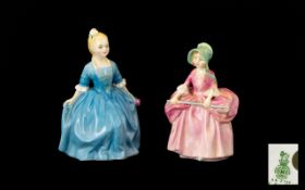 Two Royal Doulton Miniature Figures To include 'A Child From Williamsburg - HN 2154,