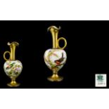 Coalport Late 19th Century Wonderful Quality Hand Painted Vase / Jug of Globular Shape,