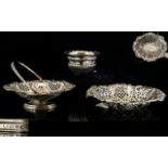 A Small Collection Of Antique Period Nice Quality Sterling Silver Items 3 pieces in total.